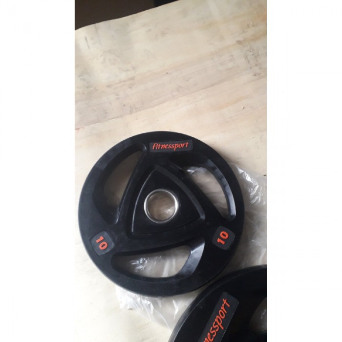 Диск олимпийский резиновый черный Generation Fitness RCP17-10 кг