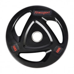 Диск олимпийский резиновый черный Generation Fitness RCP17-15 кг