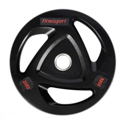 Диск олимпийский резиновый черный Generation Fitness RCP17-20 кг