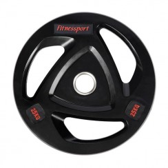 Диск олимпийский резиновый черный Generation Fitness RCP17-25 кг