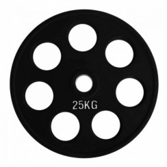 Диск олімпійський гумовий чорний Generation Fitness RCP18-25 кг