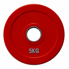 Диск олимпийский цветной резиновый Generation Fitness RCP19-5 кг