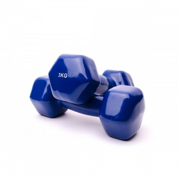 Гантель аэробная виниловая Generation Fitness VDD-01-3кг синий
