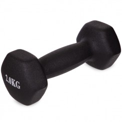 Гантель аэробная неопренова Generation Fitness VDD-02-2,5кг черный