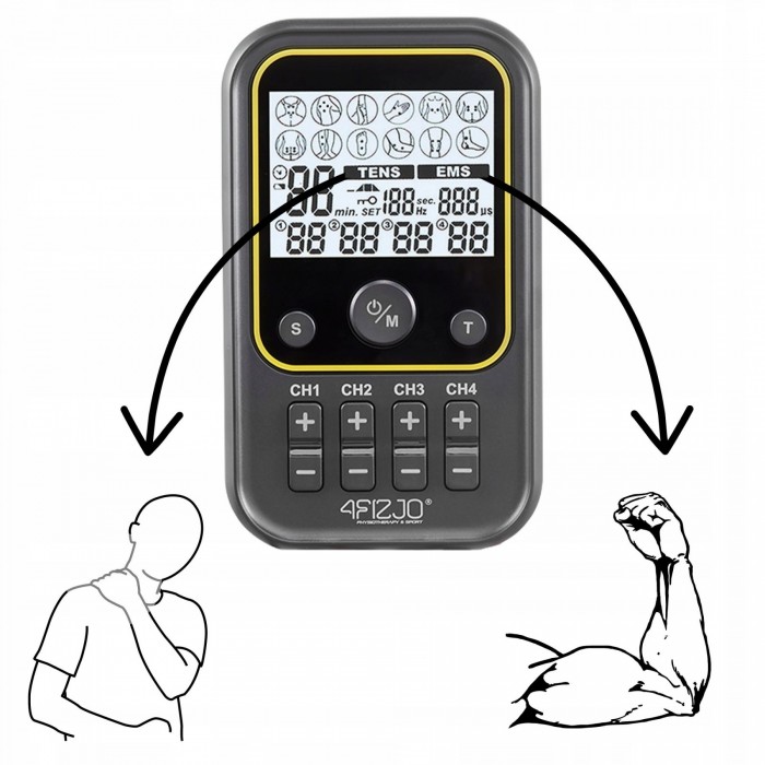 Миостимулятор (Аппарат электростимулятор мышц) 4FIZJO Combo PRO+ 2 в 1 (P-5907739317124)