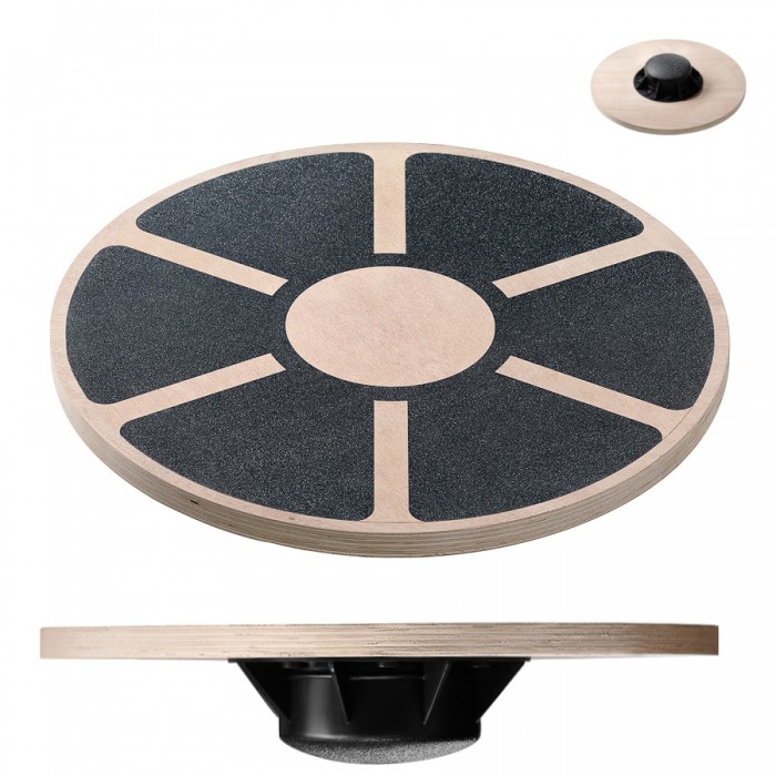 Балансувальний диск (Баланс борд) 4FIZJO круглий, дерев'яний (P-5907739311047)