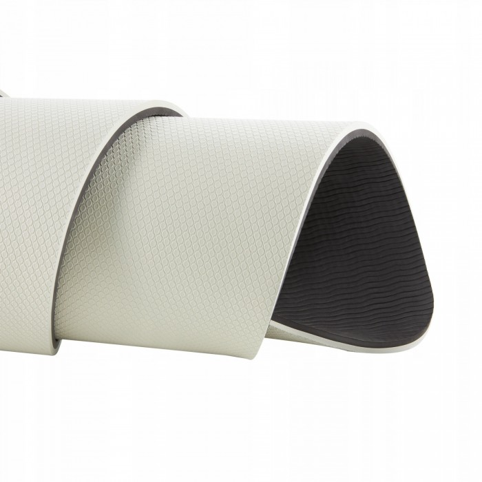 Килимок (мат) спортивний 4FIZJO TPE 180 x 60 x 0.6 см для йоги та фітнесу Grey/Black (P-5907739317100)
