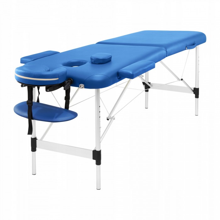 Массажный стол складной 4FIZJO Massage Table Alu W60 Blue (P-5907739318404)