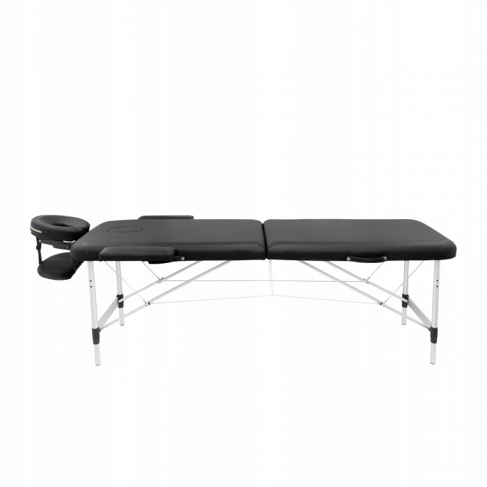 Массажный стол складной 4FIZJO Massage Table Alu W70 Black (P-5907739318398)