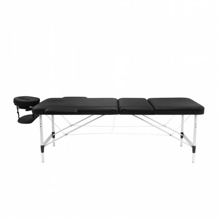 Массажный стол складной 4FIZJO Massage Table+ Alu W60 Black (P-5907739318381)