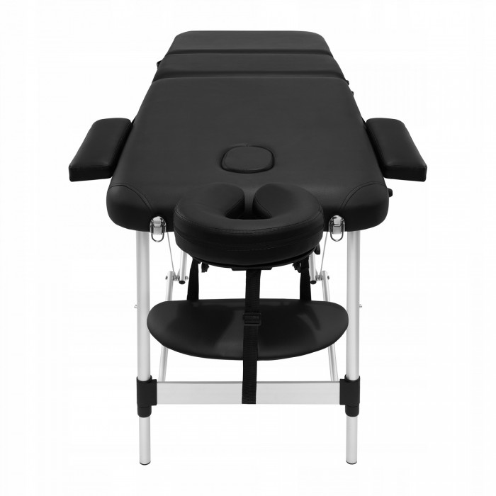 Массажный стол складной 4FIZJO Massage Table+ Alu W60 Black (P-5907739318381)