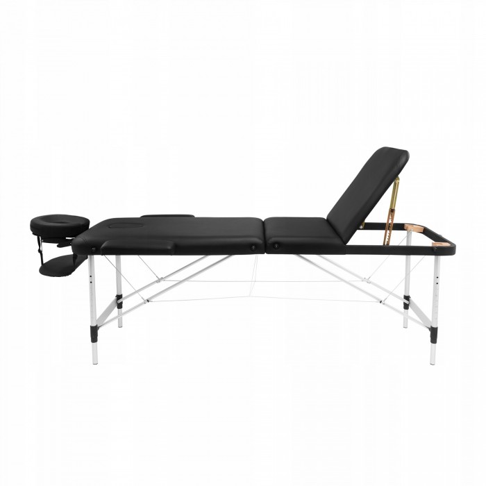 Массажный стол складной 4FIZJO Massage Table+ Alu W60 Black (P-5907739318381)