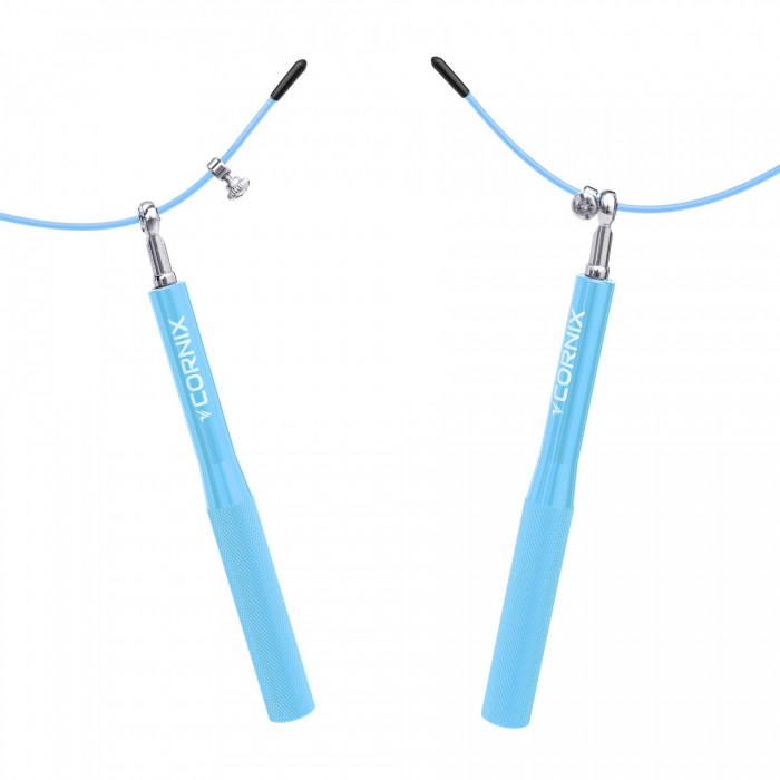 Скакалка швидкісна для кросфіту Cornix Speed Rope XR-0153 Sky Blue