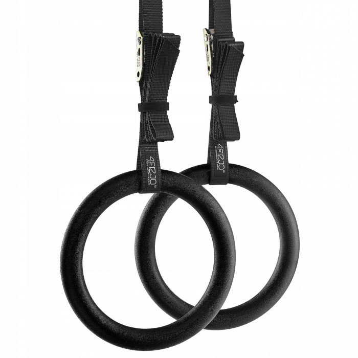 Гимнастические кольца 4FIZJO из ABS пластика, регулируемые Black (P-5907739314864)