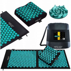 Коврик акупунктурный с подушкой 4FIZJO Ergo Mat XL Аппликатор Кузнецова Black/Blue (P-5907739313874)