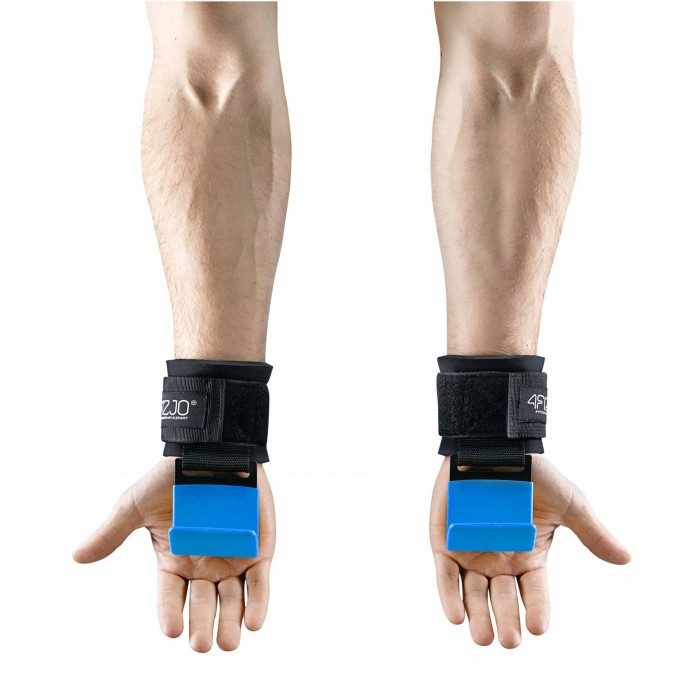 Гачки для перекладини та тяги 4FIZJO Hooks Black/Blue (P-5907739314772)