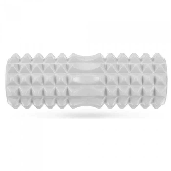 Массажный ролик Gymtek для йоги и фитнеса 33*10,5 см серый