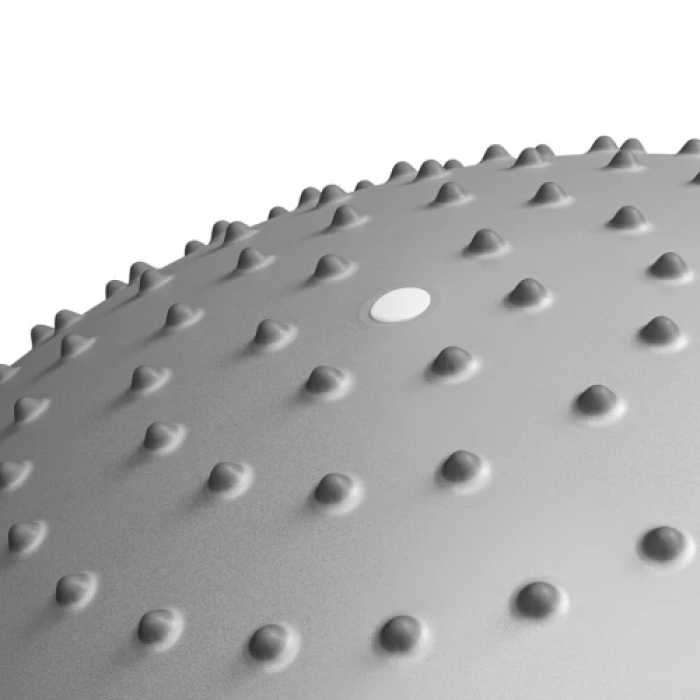 Фітбол масажний Hop-Sport 65см сріблястий + насос