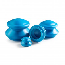 Вакуумні масажні банки 4FIZJO для тіла (китайські/атницелюлітні банки) 4 шт Blue (P-5907739312204)