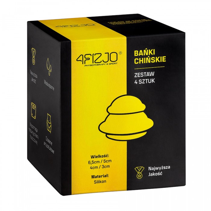 Вакуумні масажні банки 4FIZJO силіконові для тіла (китайські/атницелюлітні банки) 4 шт Pink (P-5907739312334)