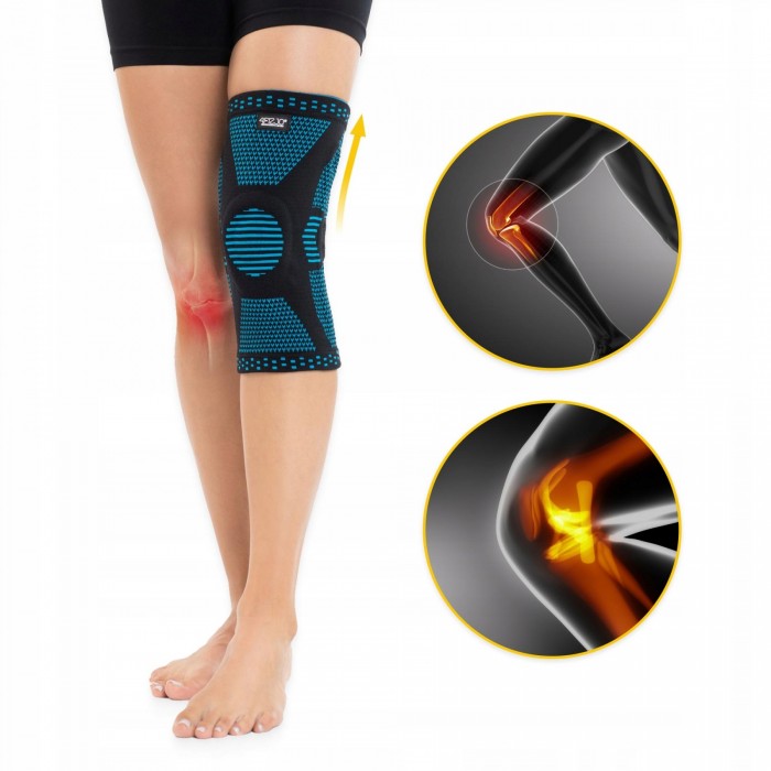 Фиксатор (бандаж) для колена 4FIZJO со стабилизацией коленной чашечки 1 шт Size XL (P-5907739317957)