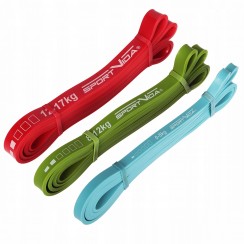 Эспандер-петля (резина для фитнеса и спорта) SportVida Power Band 3 шт 0-17 кгSV-HK0340