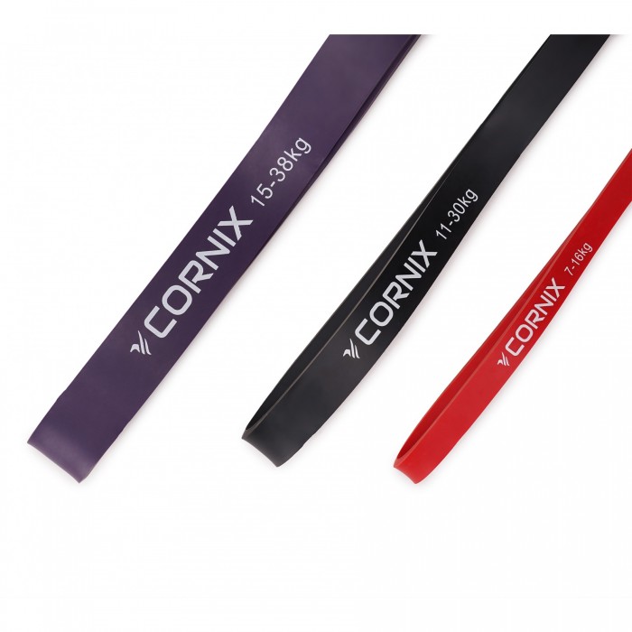Набор резинок для подтягивания и спорта Cornix Power Band 7-38 кг 3 шт XR-0259