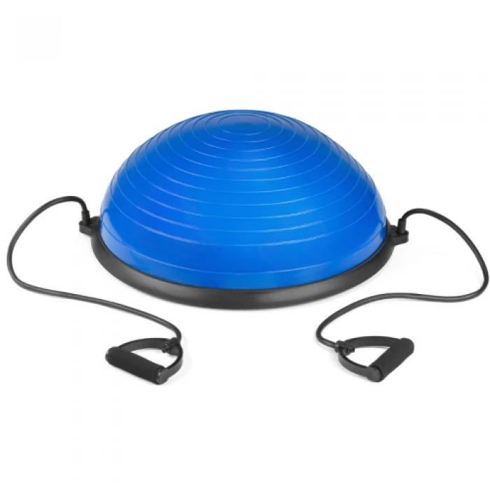 Балансувальна півсфера Gymtek Bosu 58 см з еспандерами + насос