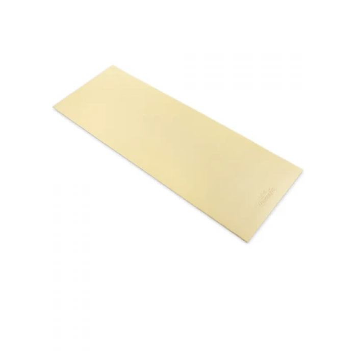 Коврик (мат) для фитнеса и йоги Queenfit 0,5 см желтый