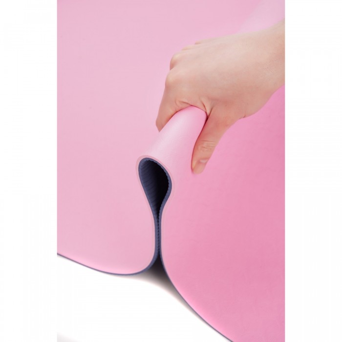 Коврик (мат) спортивный SportVida TPE 183 x 61 x 1 см для йоги и фитнеса SV-EZ0064 Pink/Blue