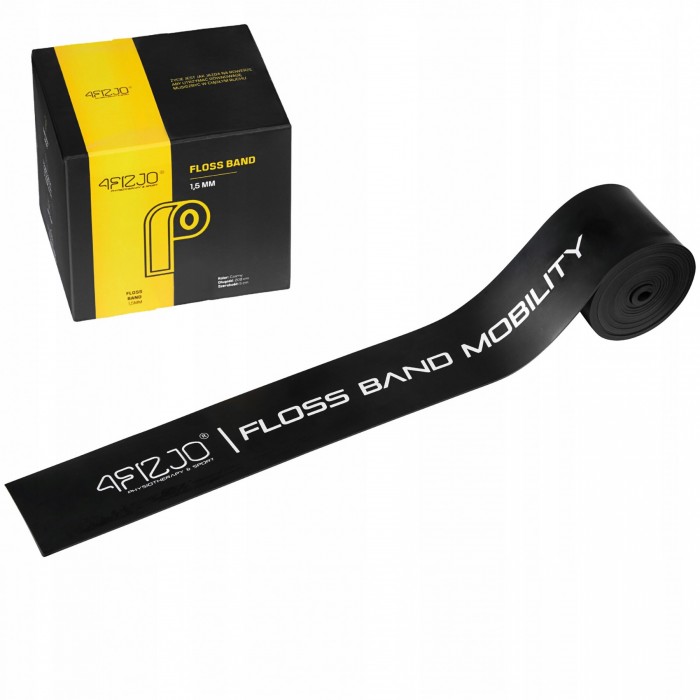 Стрічка компресійна для флосингу 4FIZJO Floss Band 207 x 5 x 0.15 см Black (P-5907222931882)