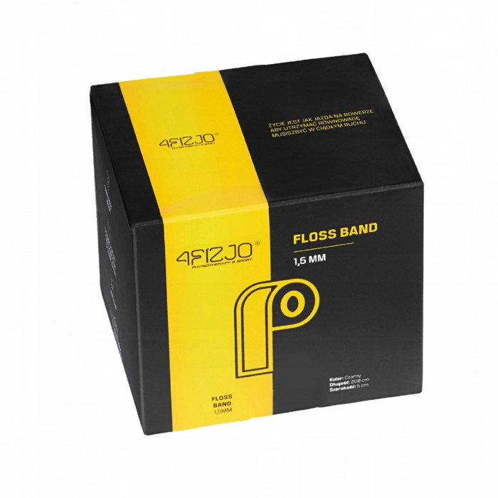 Стрічка компресійна для флосингу 4FIZJO Floss Band 207 x 5 x 0.15 см Black (P-5907222931882)