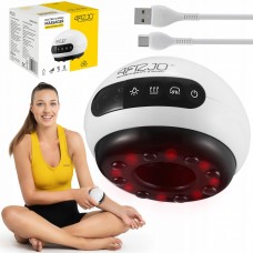 Масажна вакуумна банка 4FIZJO акумуляторна з ІЧ прогрівом White (P-5907739318688)