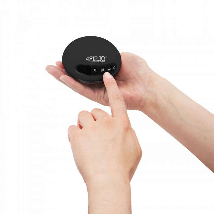 Масажна вакуумна банка 4FIZJO акумуляторна з ІЧ прогрівом Black (P-5907739318695)