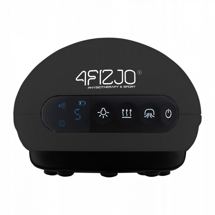 Масажна вакуумна банка 4FIZJO акумуляторна з ІЧ прогрівом Black (P-5907739318695)