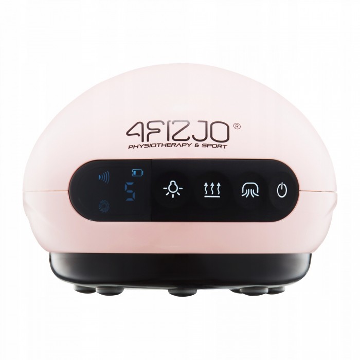 Масажна вакуумна банка 4FIZJO акумуляторна з ІЧ прогрівом Pink (P-5907739318701)
