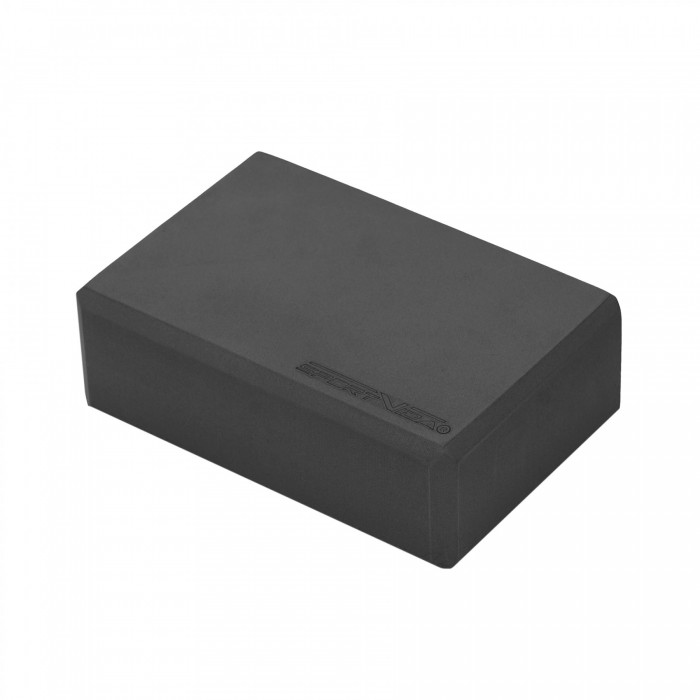 Блок для йоги SportVida EVA 23 x 15 x 7.6 см SV-EZ0065 Black