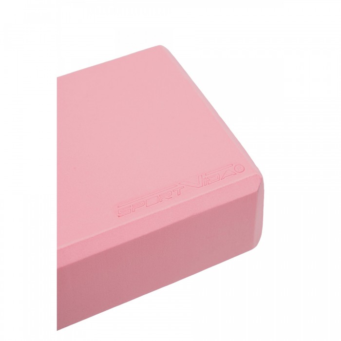 Блок для йоги SportVida EVA 23 x 15 x 7.6 см SV-EZ0066 Pink