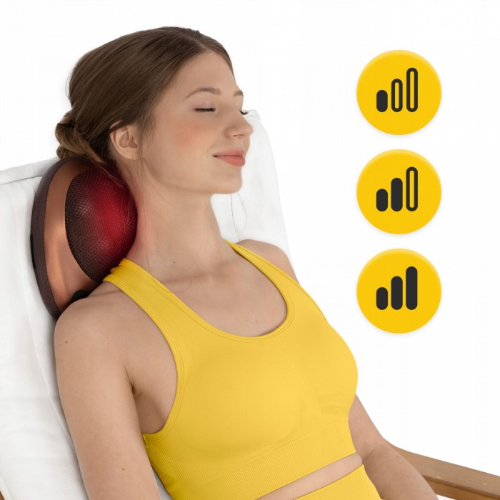 Подушка-масажер 4FIZJO Shiatsu Pro+ Brown (P-5907739319166)