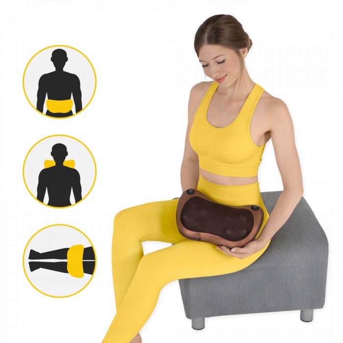 Подушка-масажер 4FIZJO Shiatsu Pro+ Brown (P-5907739319166)