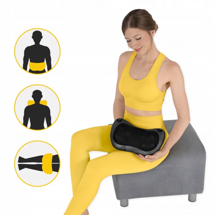 Подушка-массажер 4FIZJO Shiatsu Pro+ Black (P-5907739319159)