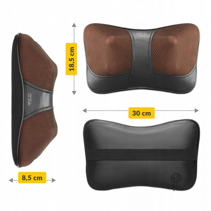 Подушка-масажер 4FIZJO Shiatsu Ultra+ Brown (P-5907739319180)