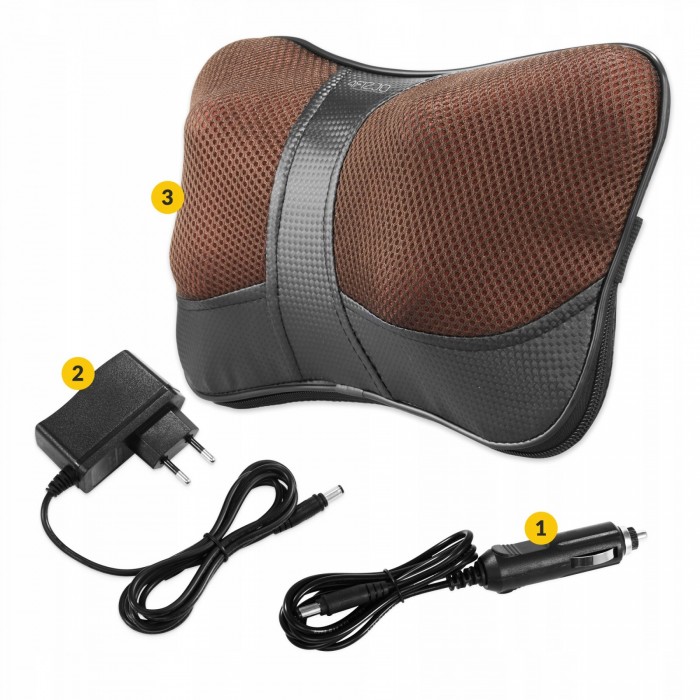 Подушка-масажер 4FIZJO Shiatsu Ultra+ Brown (P-5907739319180)