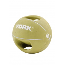 М'яч медбол 6 кг York Fitness із двома ручками, салатовий