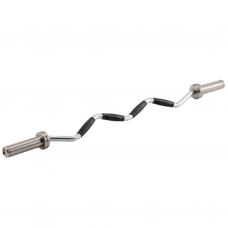 Гриф для штанги олимпийский W-образный York Fitness 160см (50мм) с резиновыми рукоятками