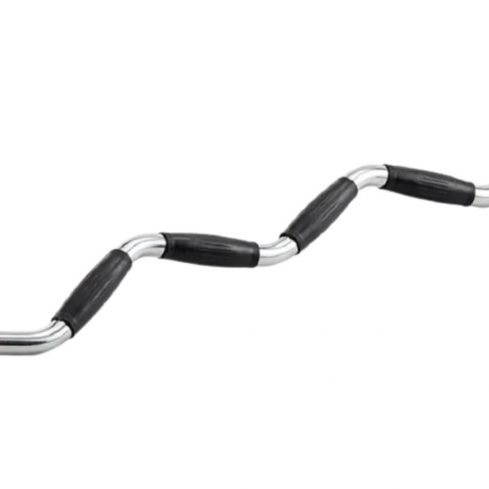 Гриф для штанги олимпийский W-образный York Fitness 160см (50мм) с резиновыми рукоятками