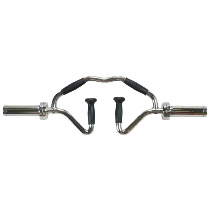 Гриф олімпійський Bi-Tri-Trap York Fitness 86см (50мм) з гумовими рукоятками