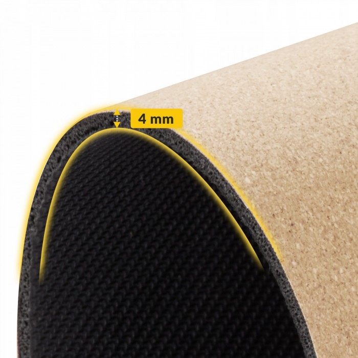 Коврик (мат) спортивный 4FIZJO Cork 183 x 61 x 0.4 см для йоги и фитнеса (P-5907739319562)