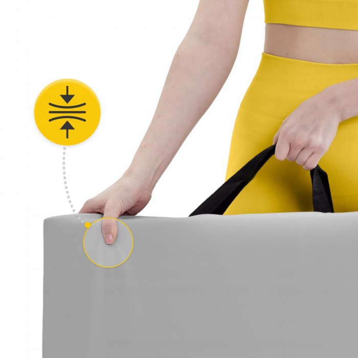 Мат гімнастичний складний 4FIZJO 180 x 60 x 5 см Black/Grey (P-5907739319692)