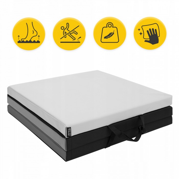 Мат гімнастичний складний 4FIZJO 180 x 60 x 5 см Black/Grey (P-5907739319692)